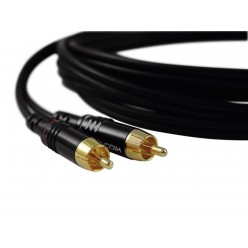 SOMMER CABLE RCA cable 2x2 0.5m bk Hicon